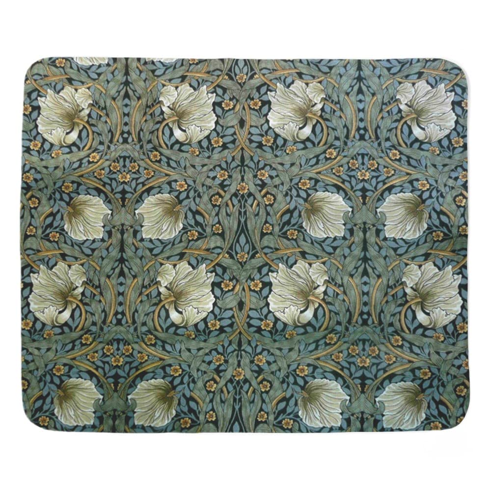 Bed Throw Blanket William Morris Pimpernel Designhro Blankets Lightweight Blanket Throw Soft Bedspread For Chairs Bedroom Travel,60"x50"