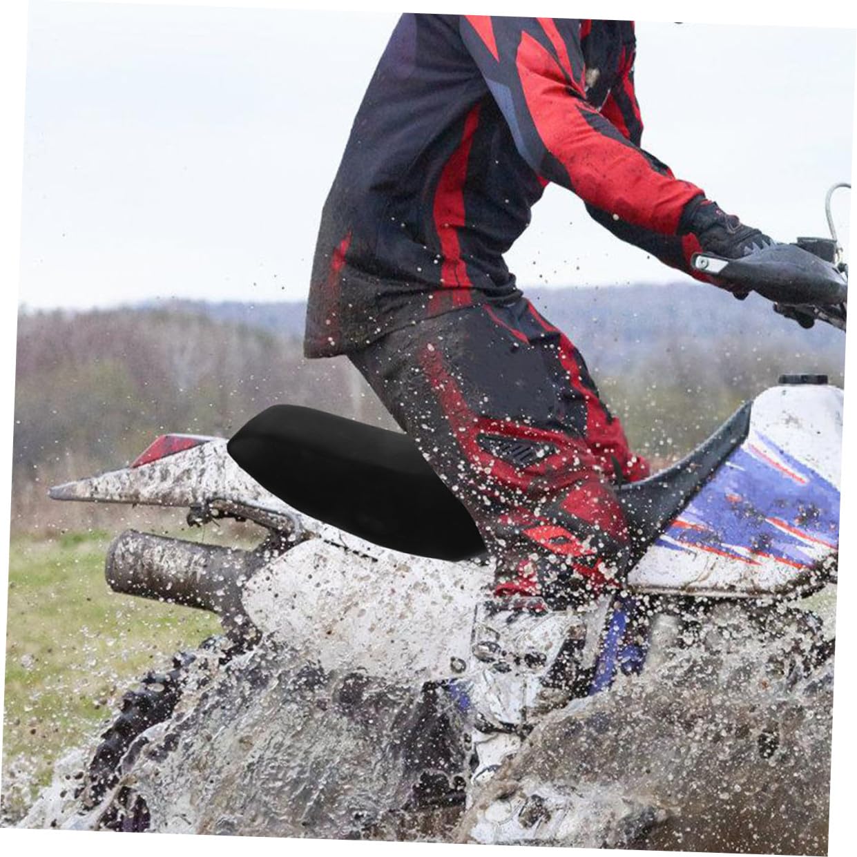 2 Coussins de Selle de Quad Mini 47-49cc, Noir, Lot de 2