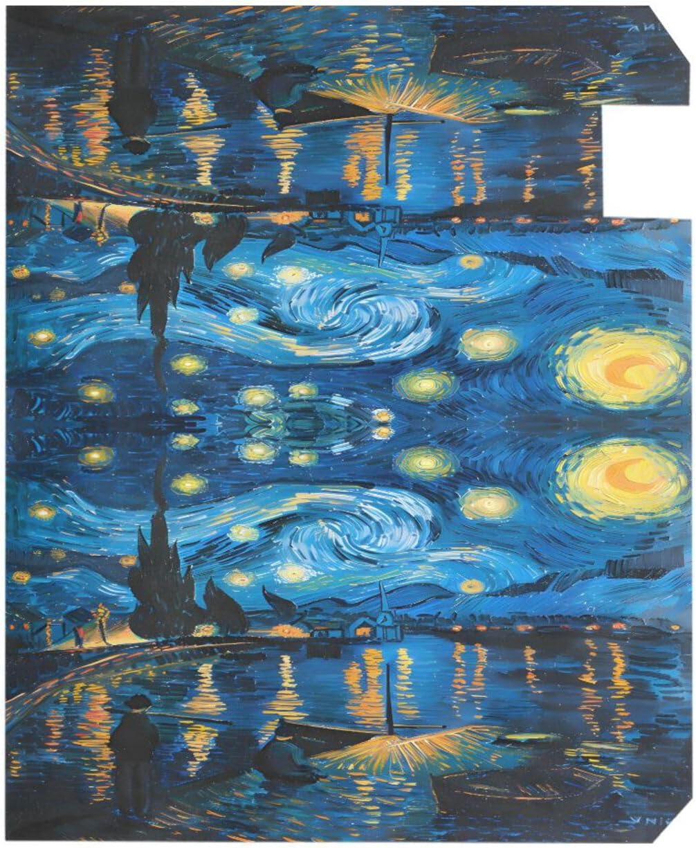 ALAZA Starry Night Magnetic Mailbox Cover MailWraps Garden Yard Home Decor for Outside Standard Size-18"x 20.8"