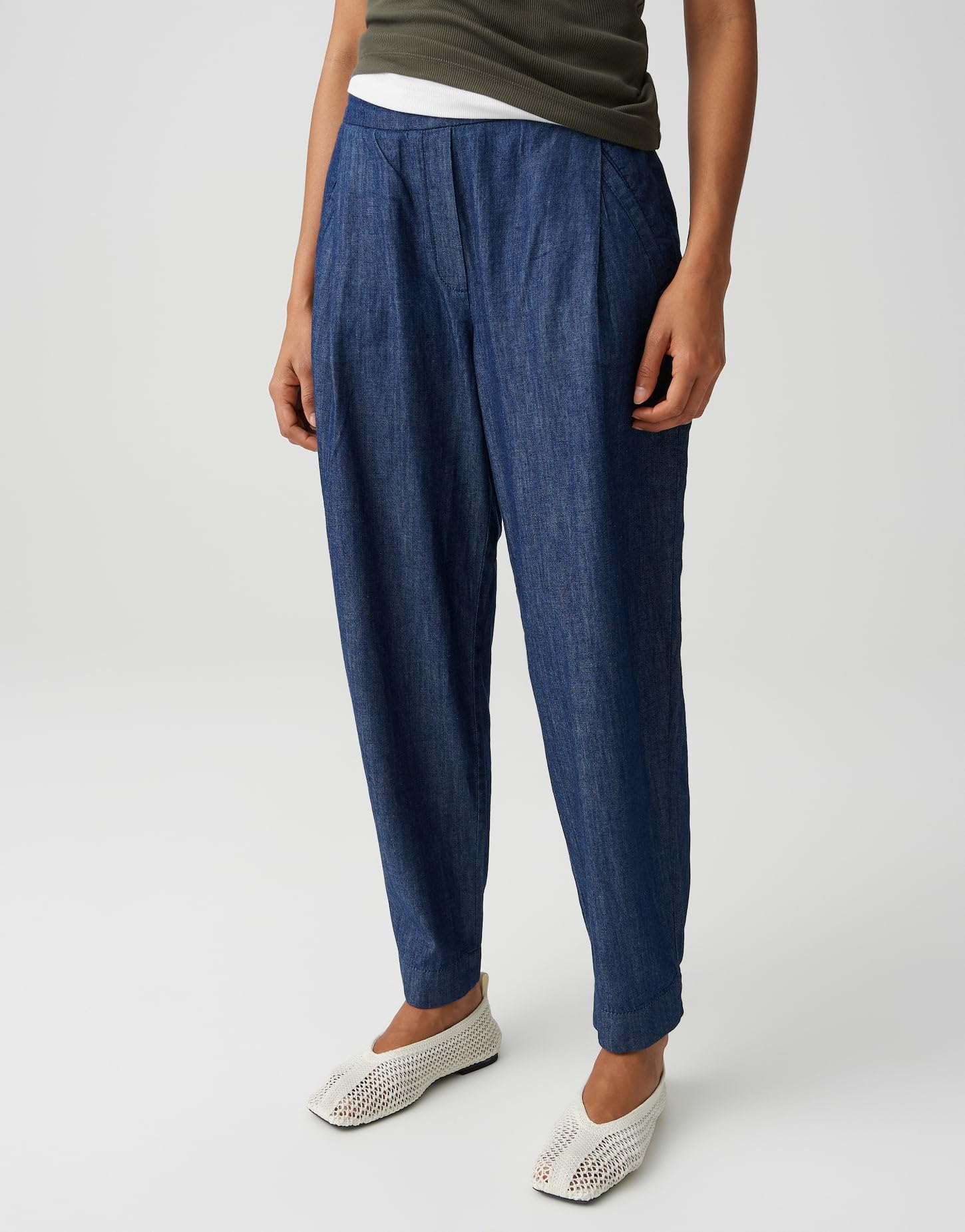 OPUS Damen City Pants | MYHA Coastal Relaxed City Pants aus weichem Chambray Denim