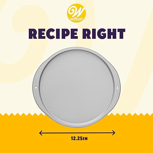 Miniatura 2 de Wilton Recipe Right - Sartenes para pizza de 12 pulgadas juego de 2 piezas acero
