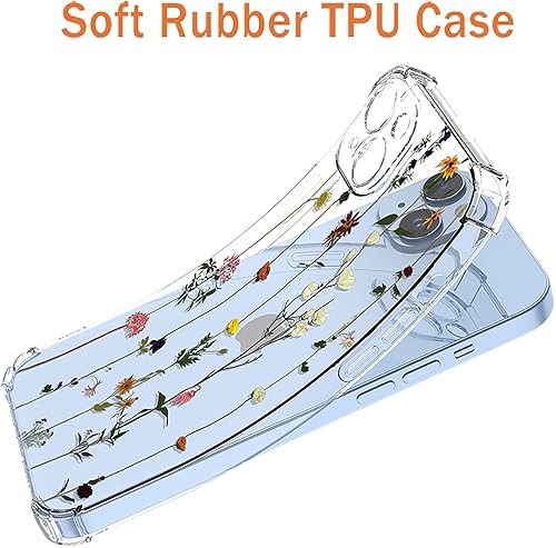 Miniatura 6 de Funda para Galaxy S10e Samsung S10e con patrón floral transparente de poliuretano termoplástico suave, a prueba de golpes, antiarañazos, funda