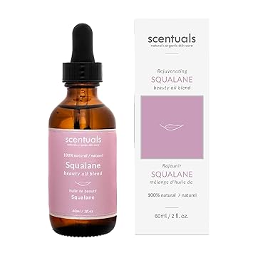 مزيج زيت الوجه Squalane ، مرطب الوجه مع Squalane النقي ، زيت المشمش ، زيت القرطم ، فيتامين E للترطيب العميق ، العناية بالبشرة الطبيعية المضادة للشيخوخة ، 2 fl.oz | 60 مل