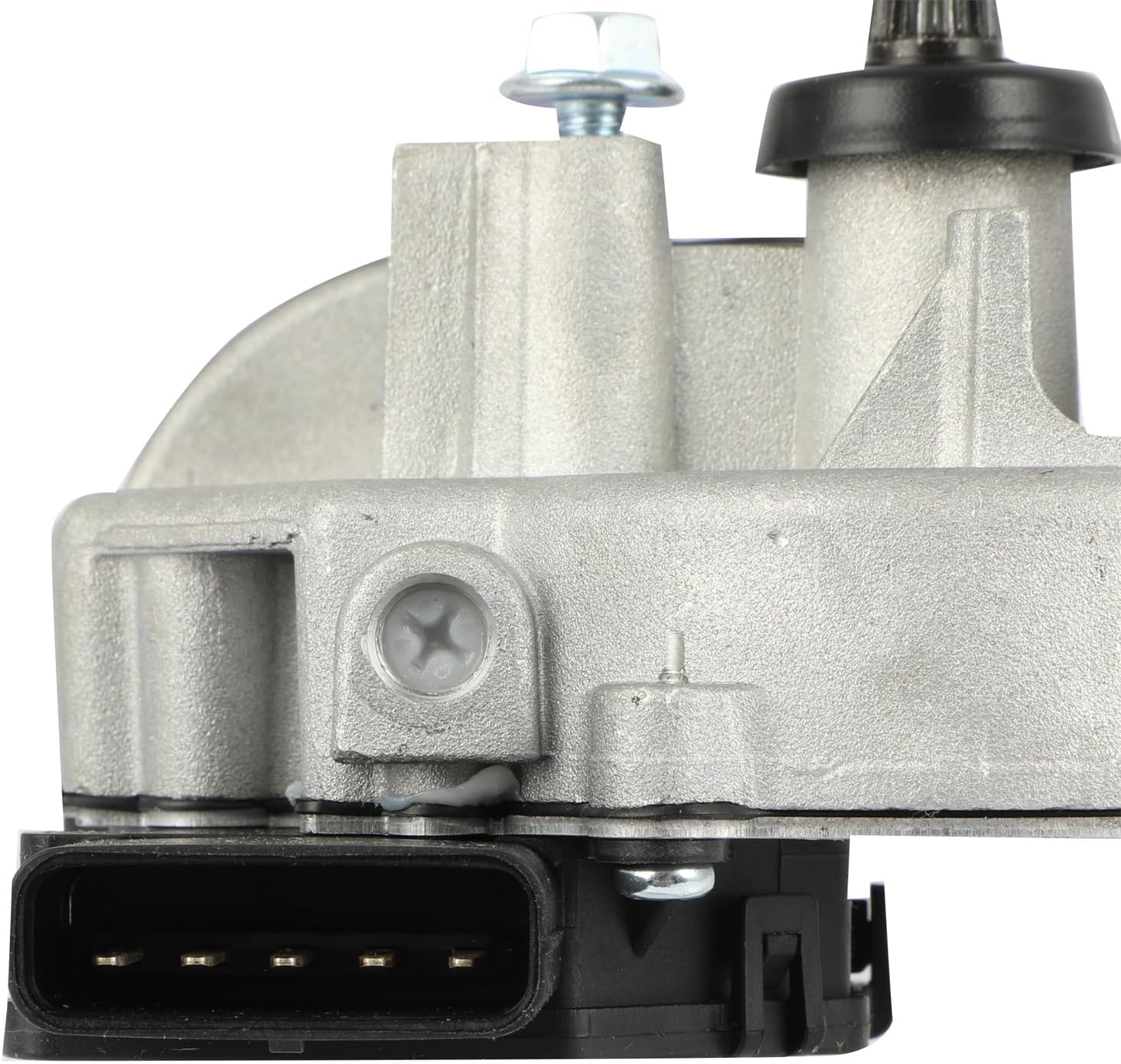 OCPTY Front Windshield Wiper Motor Compatible with 2013-2018 For Hyundai For Santa Fe,2013-2019 For Hyundai For Santa Fe XL 5 Pins- Replace 43-45026;85-45026;4345023