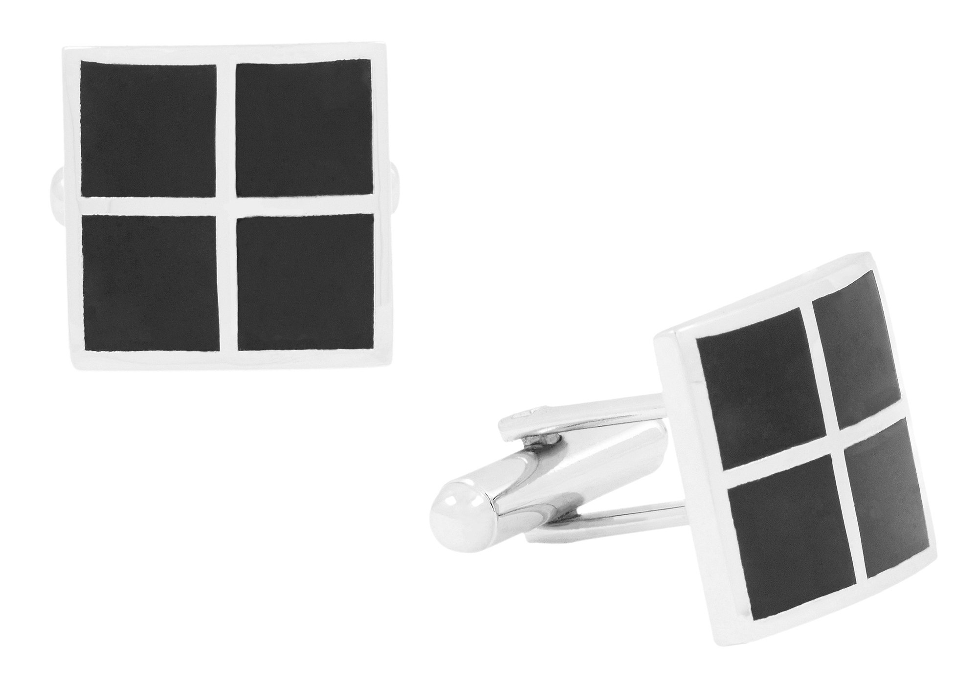 Zivom® Checkered Rhodium Square Black Office Formal Shirt Blazer Cufflink Pair Men Gift Box (B06Y15HS2N) Amazon Price History, Amazon Price Tracker