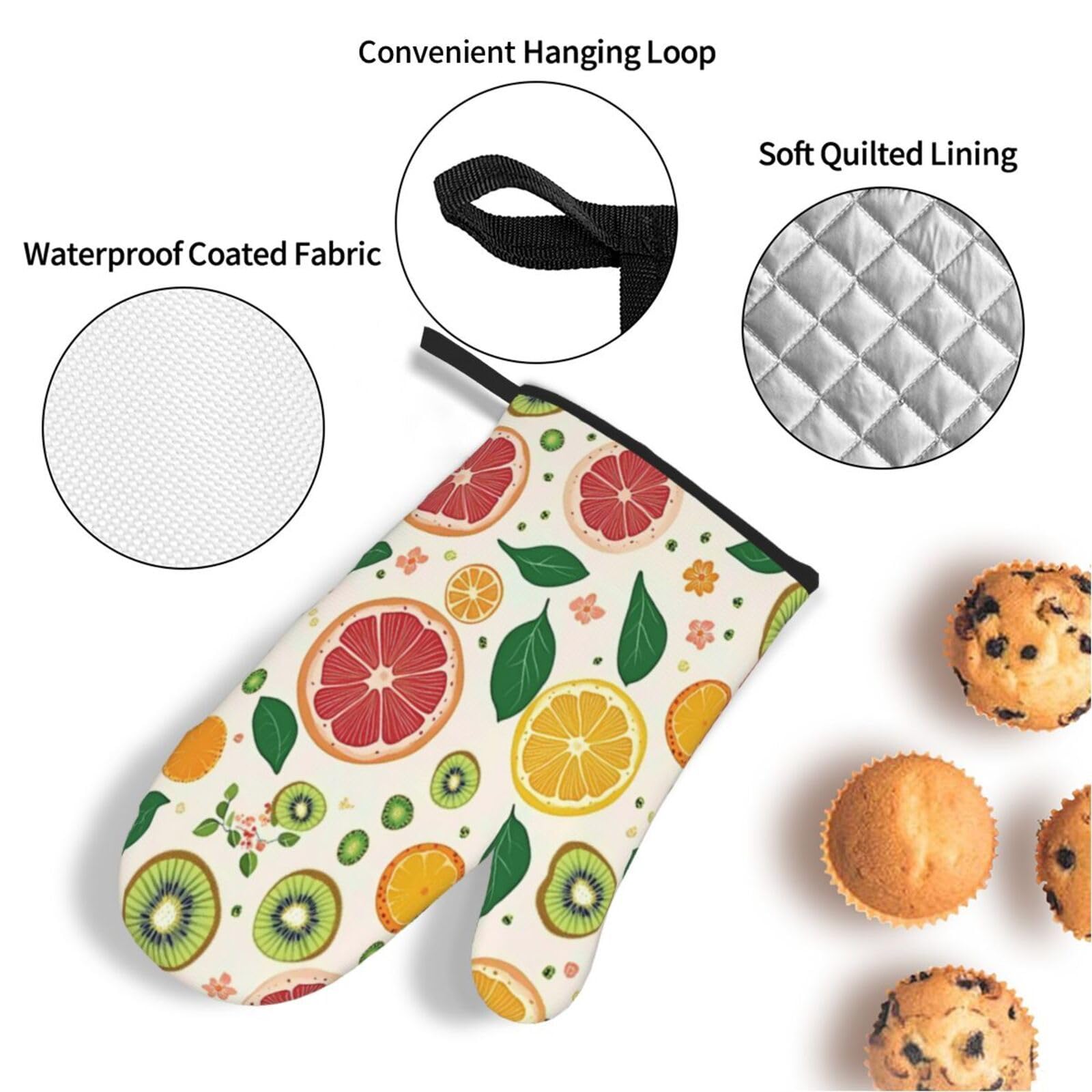Maniques de Cuisine Gants de Cuisson Lavable en Machine Facile a Nettoyer