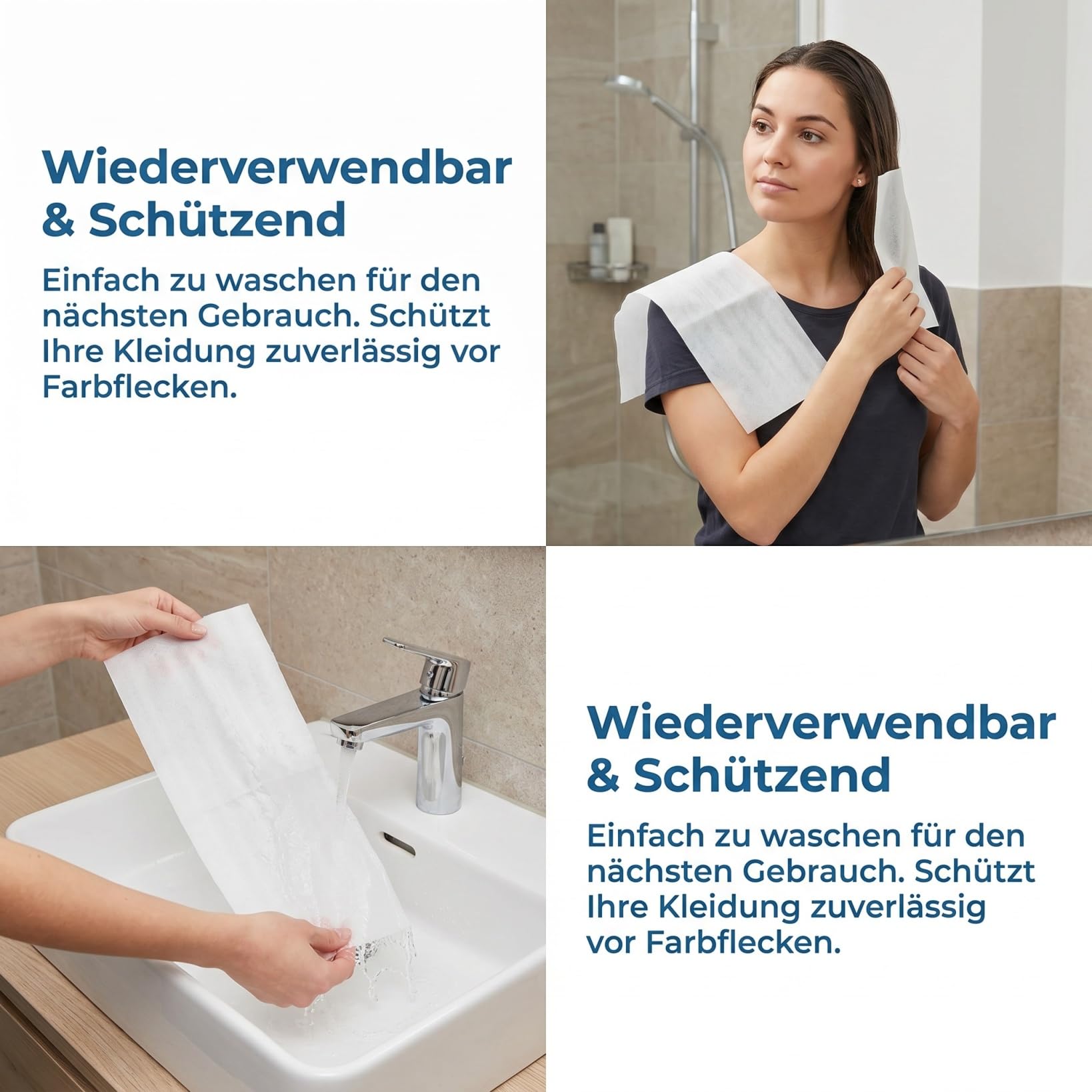 50 Stück Strähnenpapier Wiederverwendbar - 40x13cm Schaumstoff Strähnenfolie für Balayage & Highlights, Waschbares Haarfärbepapier, Profi Friseurbedarf für Langhaar, Weiß