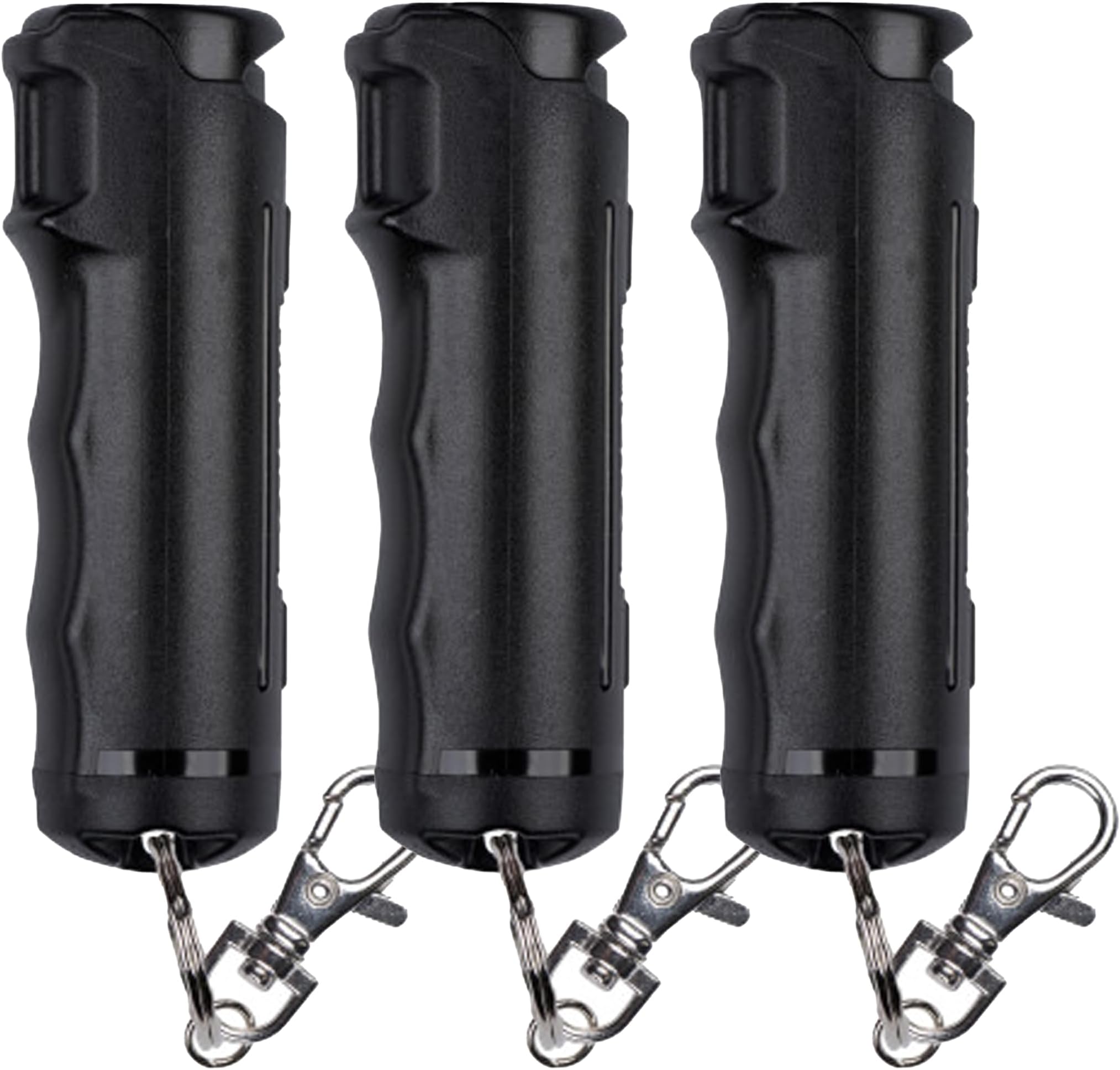 Pepper Spray - Fast Flip Top, Snap-Clip Keychain, Easy to Use & Carry, Maximum Police Strength OC Spray With UV Dye For Self Defense, 10 Second Spray Time, Finger Grip for Faster Aim,0.54 fl oz