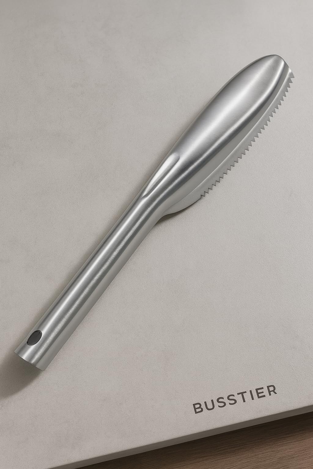 Busstier Balık Pul Soyacağı Metal Gövde Dişli Yapı Hızlı Pul Temizleme Aparatı Ergonomik Saplı Pratik Balık Temizleme Aracı Mutfak İçin Kolay Kullanım Pul Kazıyıcı Alet