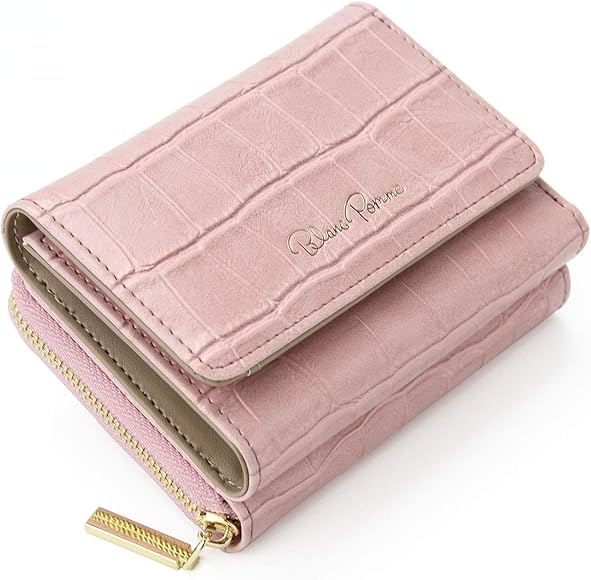 Amazon | [ブランポム] 三つ折り財布 レディース ミニ財布 コンパクト  