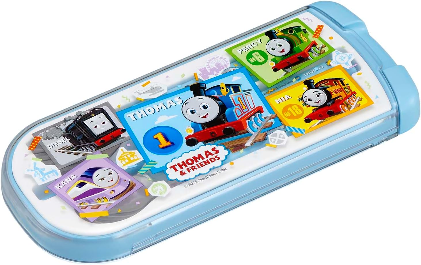 OSK CT-20 Thomas & Friends Pull Futatrio, Blue, Dishwasher Safe