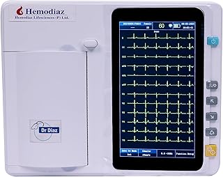 Dr Diaz 6 Channel 601 ECG Machine |
                            Advanced Electrocardiogram (EKG) Monitor for
                            All Ages | Suitable for Hospital, Clinic...