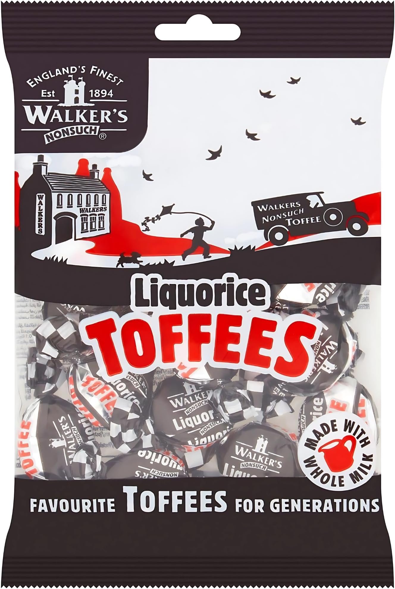 Walkers Nonsuch Liquorice Toffees 150g