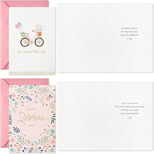 Miniatura 4 de Hallmark Surtido de tarjetas para el día de la madre, flores (16 tarjetas con sobres)