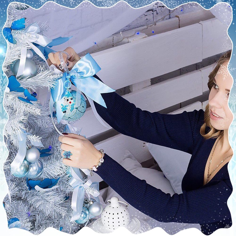 PH PandaHall 500pcs Blue Crystal Beads, 6mm Blue Sea Faceted Glass Bead 5 Colors Rondelle Loose Beads Spacers for SummerHawaii Boho Bracelets Necklaces Bag Flower DIY Crafts Jewelry Making - Image 7