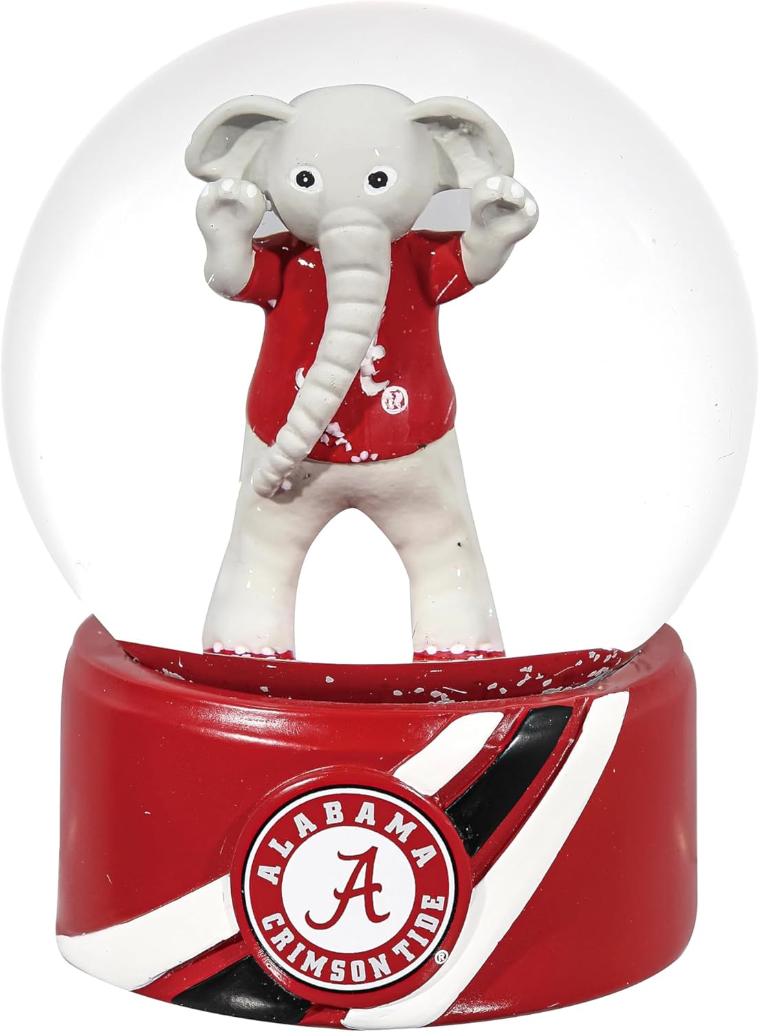 NCAA University of Alabama Snow Globe, Officially Licensed College Sports Water Globe with Team Logo, Christmas Holiday Tabletop Decoration for Home, Alumni Gift for Men and Women Fans