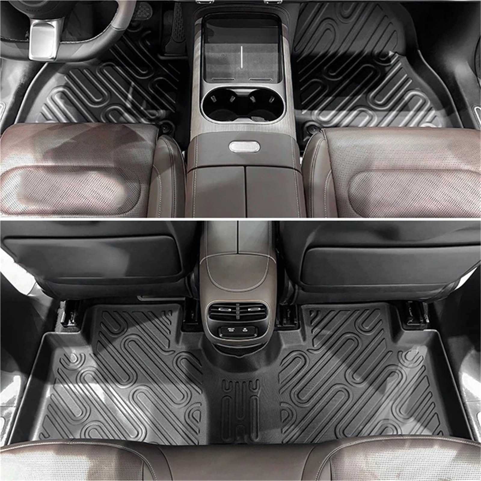 Completo Alfombrillas Coche para Smart 5 2024-2025 Alfombrillas Coche para Maletero Protector Carga Antideslizantes Impermeables Kit Alfombras(Trunk Mat)