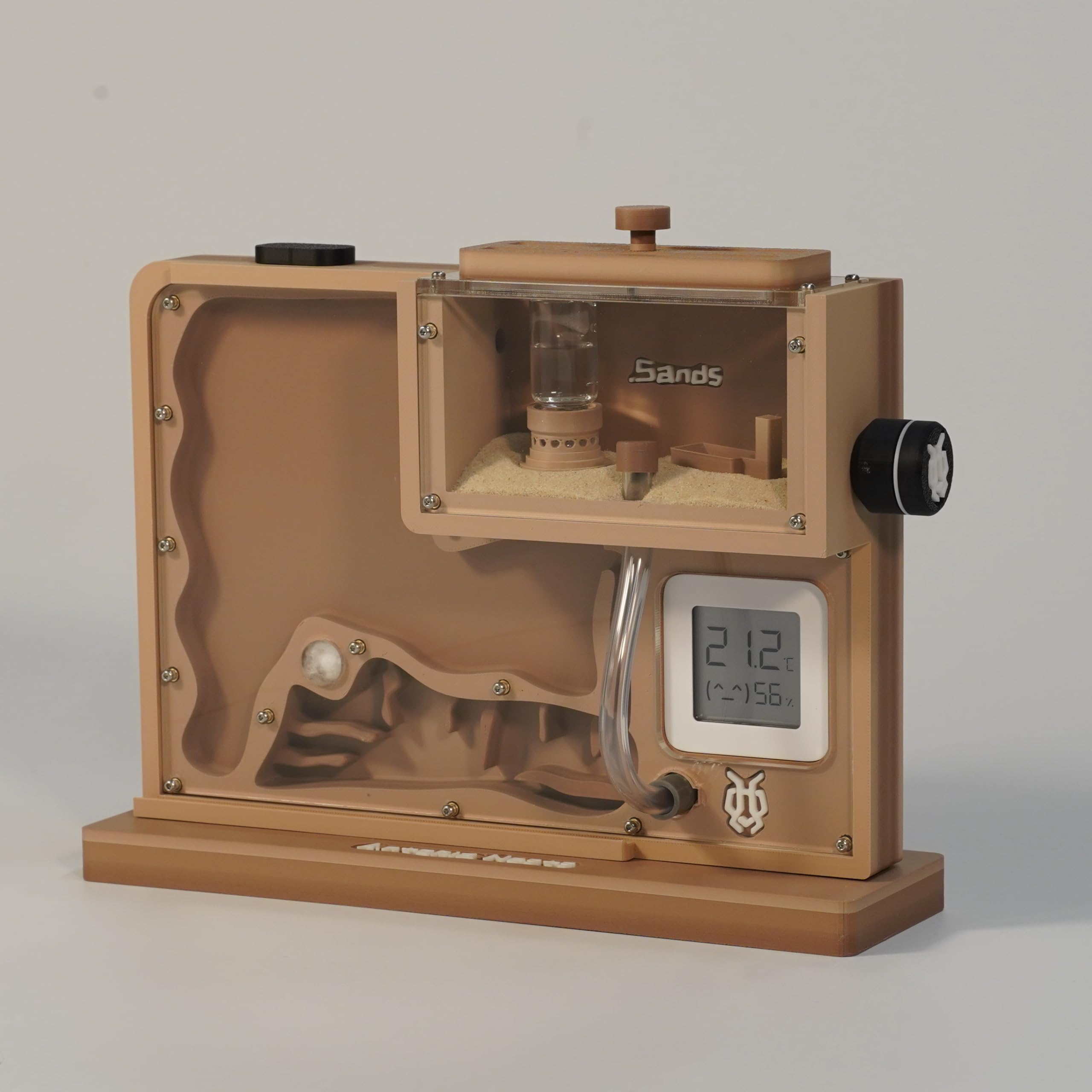 Antopia.Nests Sand-Ant Farm Nest, Sand-Stil Formicarium-Habitat mit integriertem Außenbereich, Feuchtigkeitssystem und Beobachtungsbereich für Ameisenhaltung