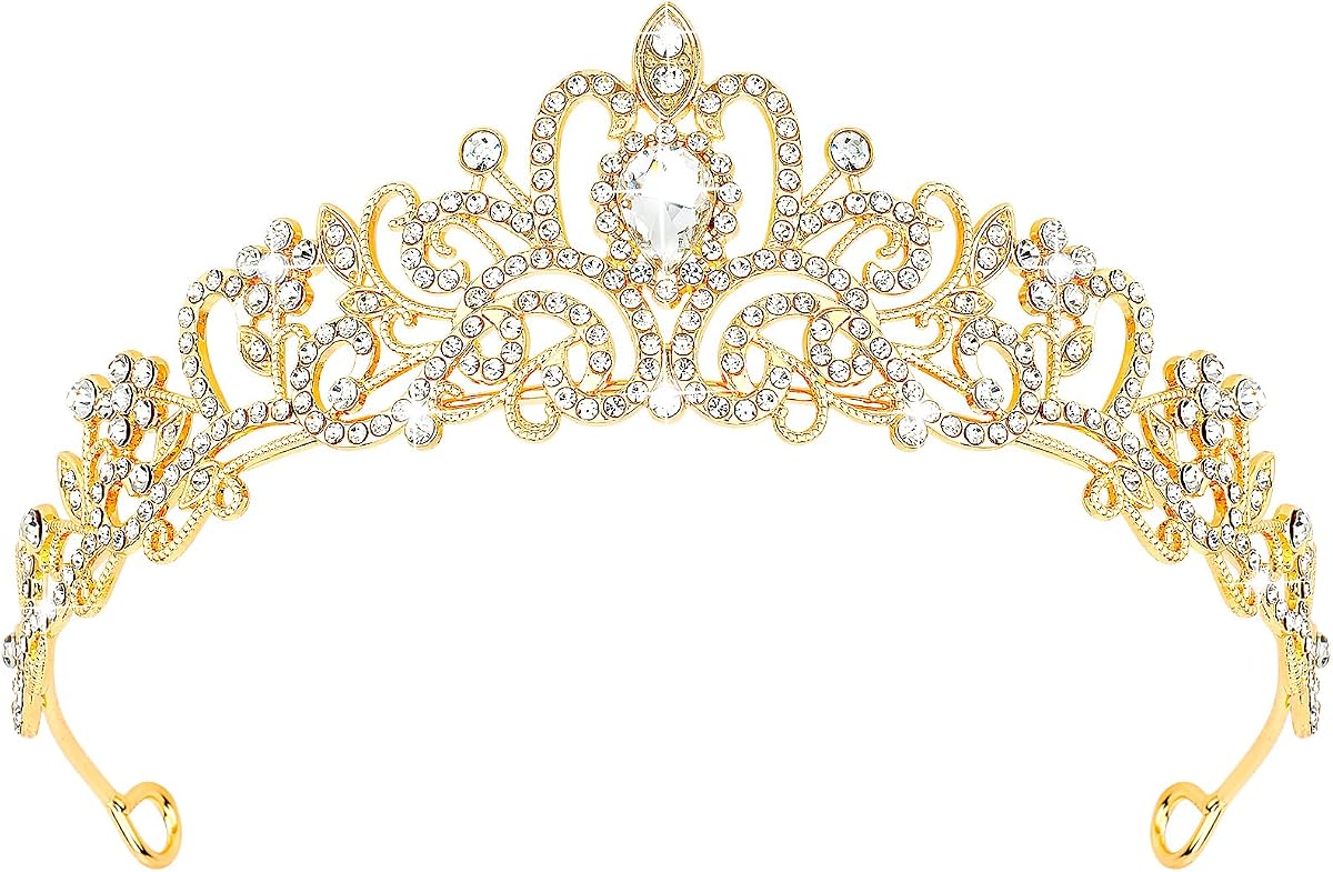CIEHER Tiara Crowns for Women & Girls - Bridal, Wedding, Prom, Quinceanera, Birthday & Christmas Crown Gifts