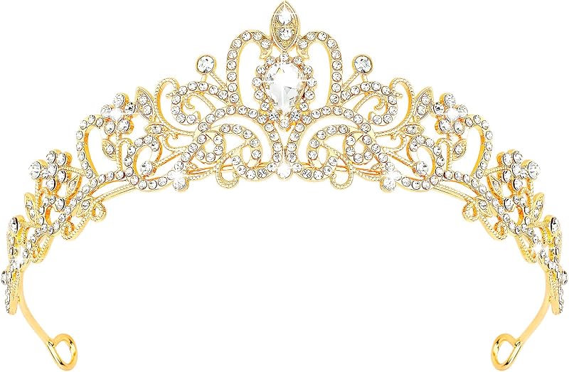 CIEHER Tiara Crowns for Women & Girls - Bridal, Wedding, Prom, Quinceanera, Birthday & Christmas Crown Gifts