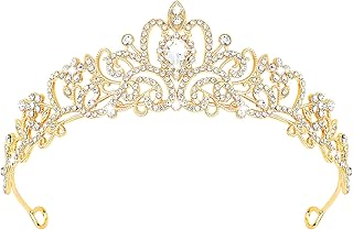 Tiara Crowns for Women & Girls - Bridal, Wedding, Prom, Quinceanera, Birthday & Christmas Crown Gifts