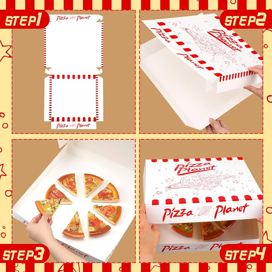 Amazon.com: Dunzoom 24 Pcs Large Pizza Planet Pizza Boxes 12 x 12 x 1.9 for Cake Cookies Food Planet Decorations for Inspired Story Party Favor Inspired Story Party Decorations : Industrial & Scientific amazon-com-dunzoom-24-pcs-large-pizza-planet-pizza-boxes-12-x-12-x-1-9-for-cake-cookies-food-planet-decorations-for-inspired-story-party-favor-inspired-story-party-decorations-industrial-scientific