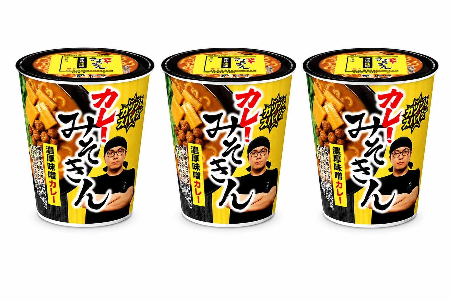 Amazon.co.jp: みそき ん カレー 濃厚味噌カレーカップ麺 3個セット