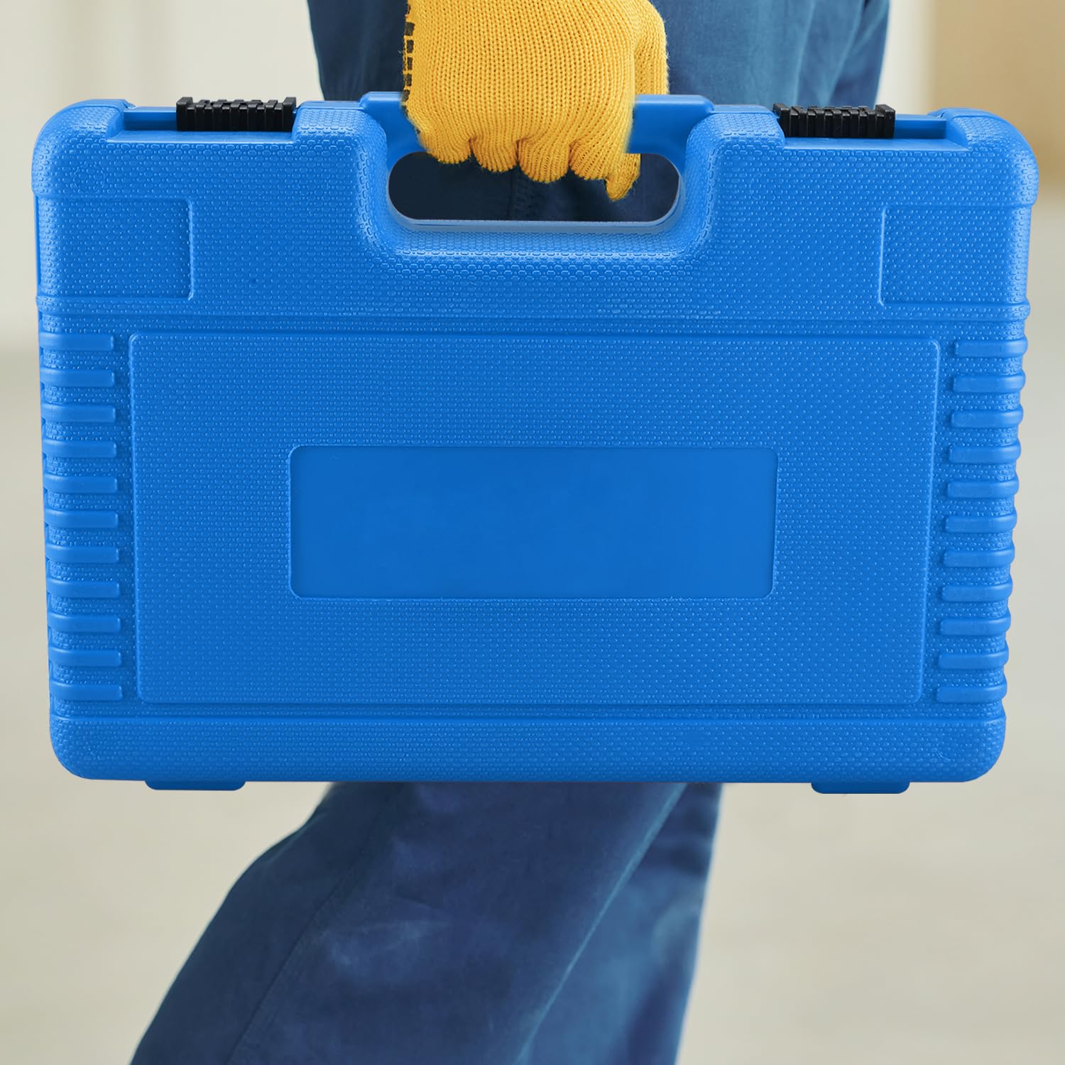 BOOMSTART 18 Pièces Extracteur Poulie Alternateur, 1/2" Coffret Douille Poulies Alternateur, Outil Clé Demonte Arrache Poulie Alternateurs avec 33 Dents T40 T50 pour VW Audi VAG (Bleu)