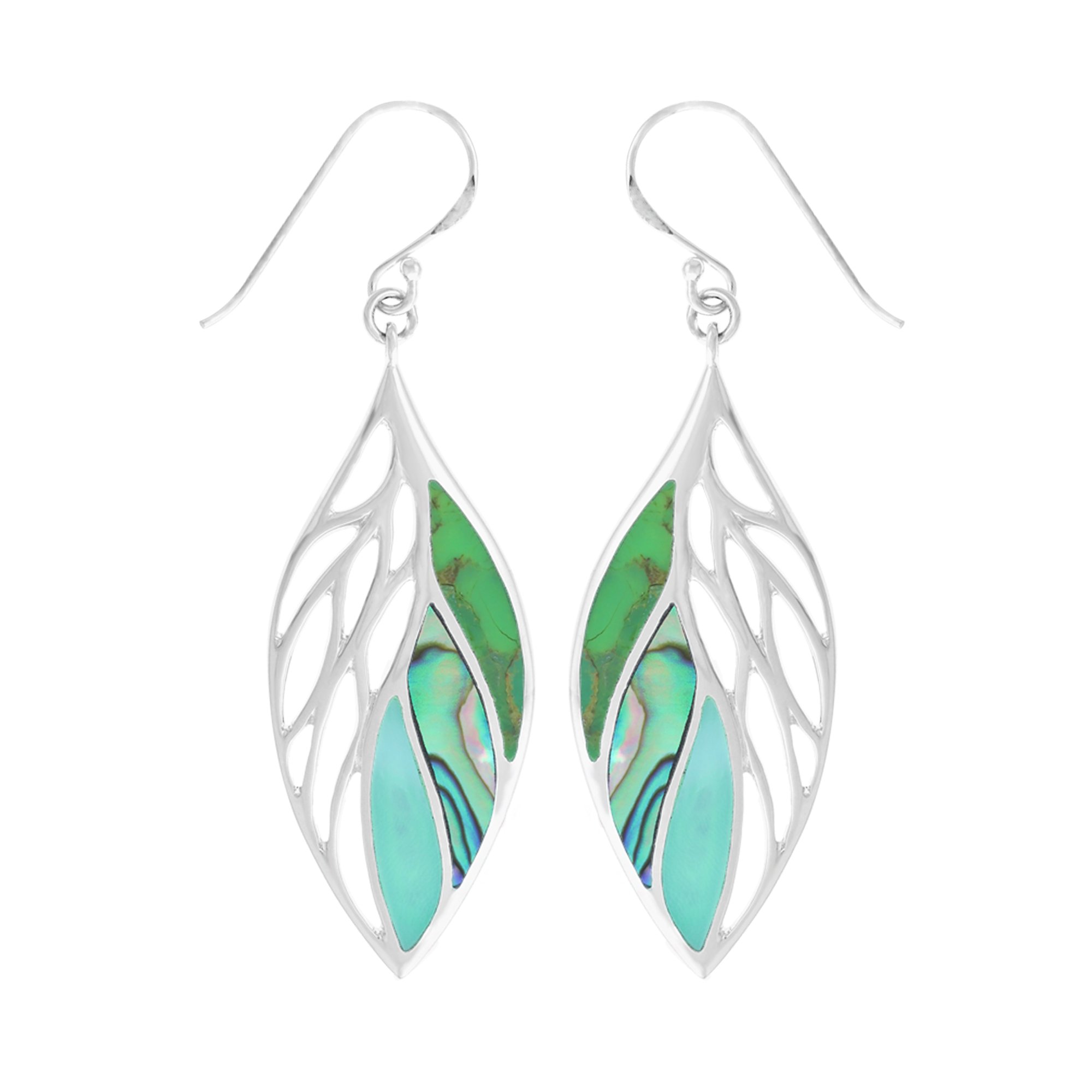 BomaJewelry Sterling Silver Leaf Earrings