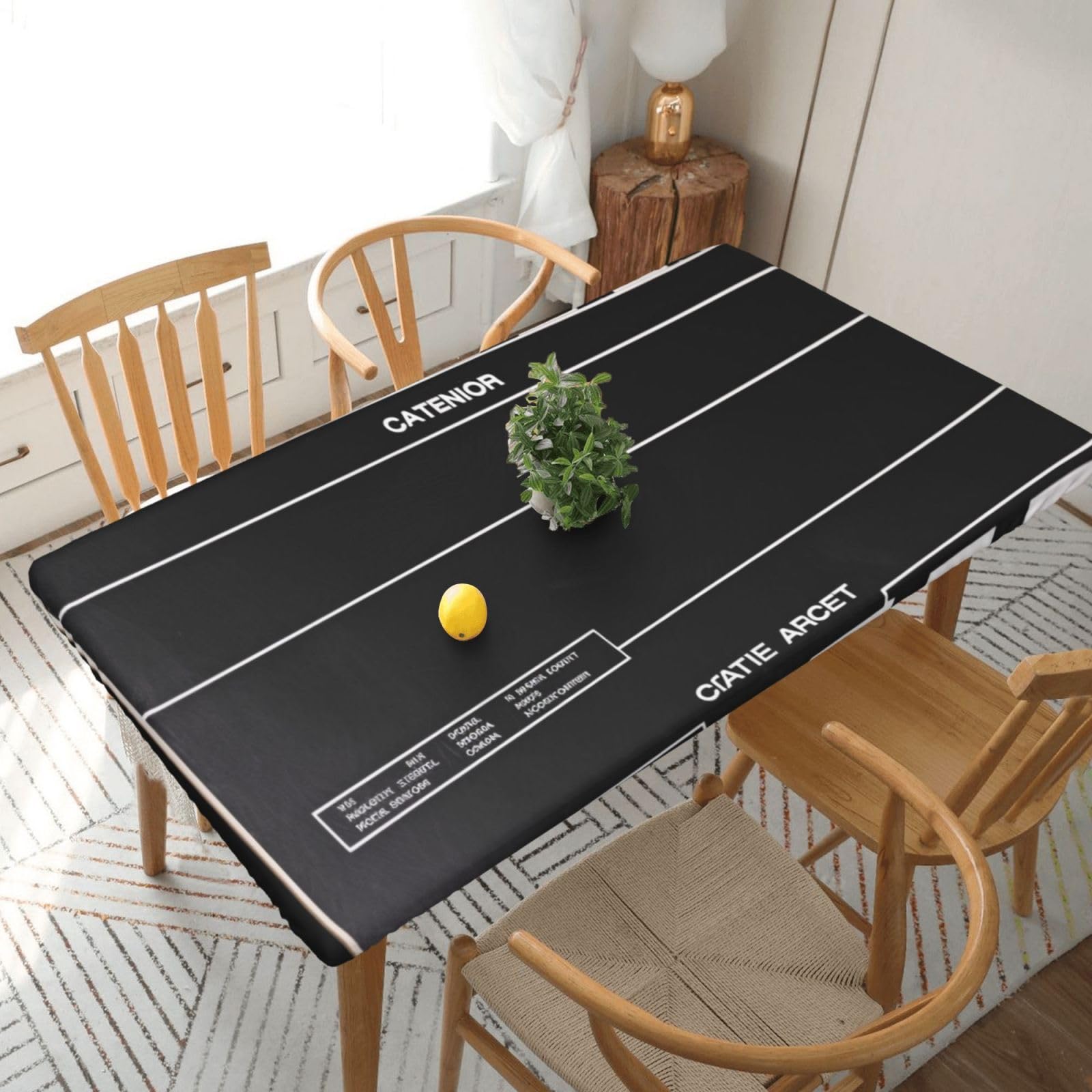 WPKJU Classic Movie Clapboard Black Printed Tablecloths 5ft Rectangular Table Covers Washable Polyester Decorative Table Cloth for Dining Table Picnic Wedding