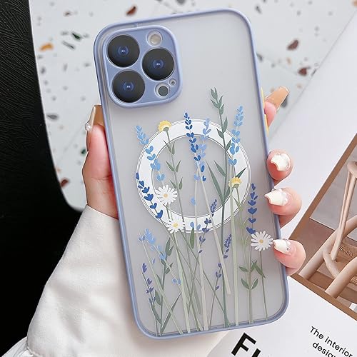 Miniatura 4 de Skyseaco Funda para iPhone XiPhone Xs compatible con MagSafe para policarbonato transparente esmerilado, protector de espalda de flores a prueba de