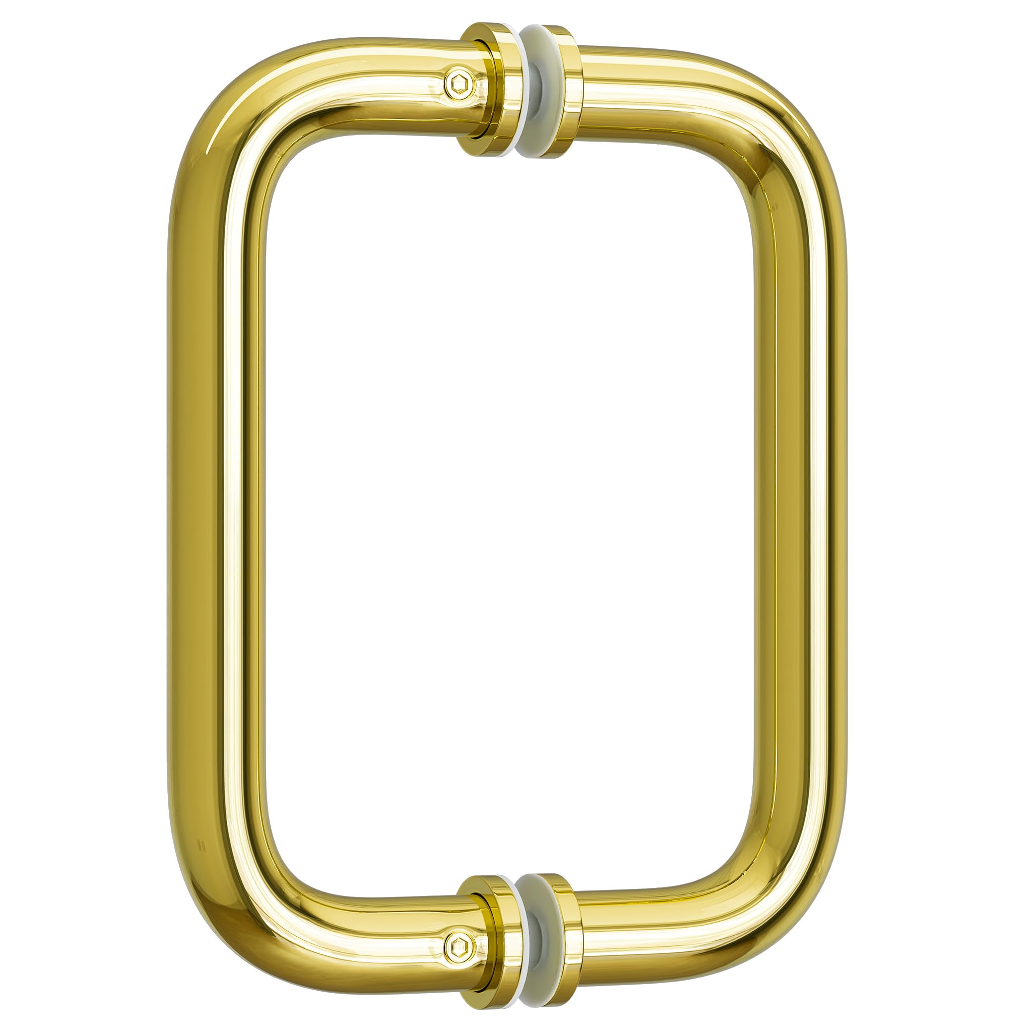 Poignée de porte de douche en verre chromé 152mm coulissante en inox