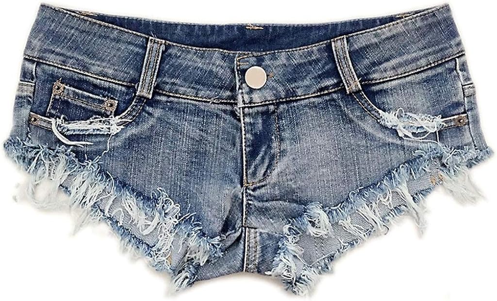 HGhot Mini Shorts Denim Stretchable abgeschnitten Low Rise Taille Sexy ...
