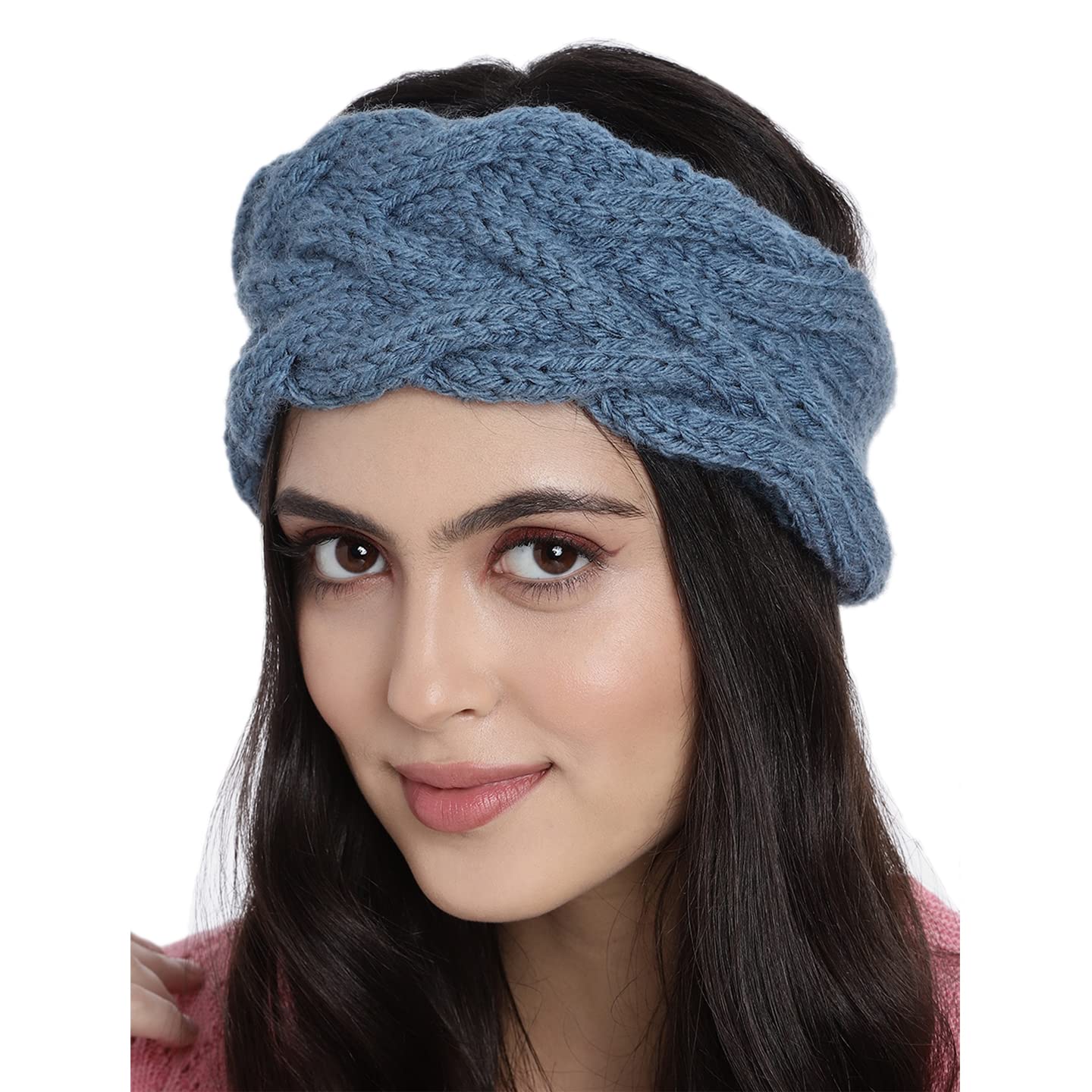 Winter Woolen Headband Earwarmer Earmuff Handmade Unisex Headband-image-10
