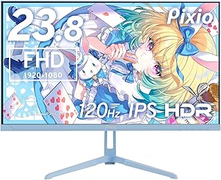 Pixio PX246 Wave Pastel Blue ゲーミングモニター 23.8インチ FHD 120Hz IPS パステルブルー 水色 ピクシオ HDMI VGA 4ms ps5