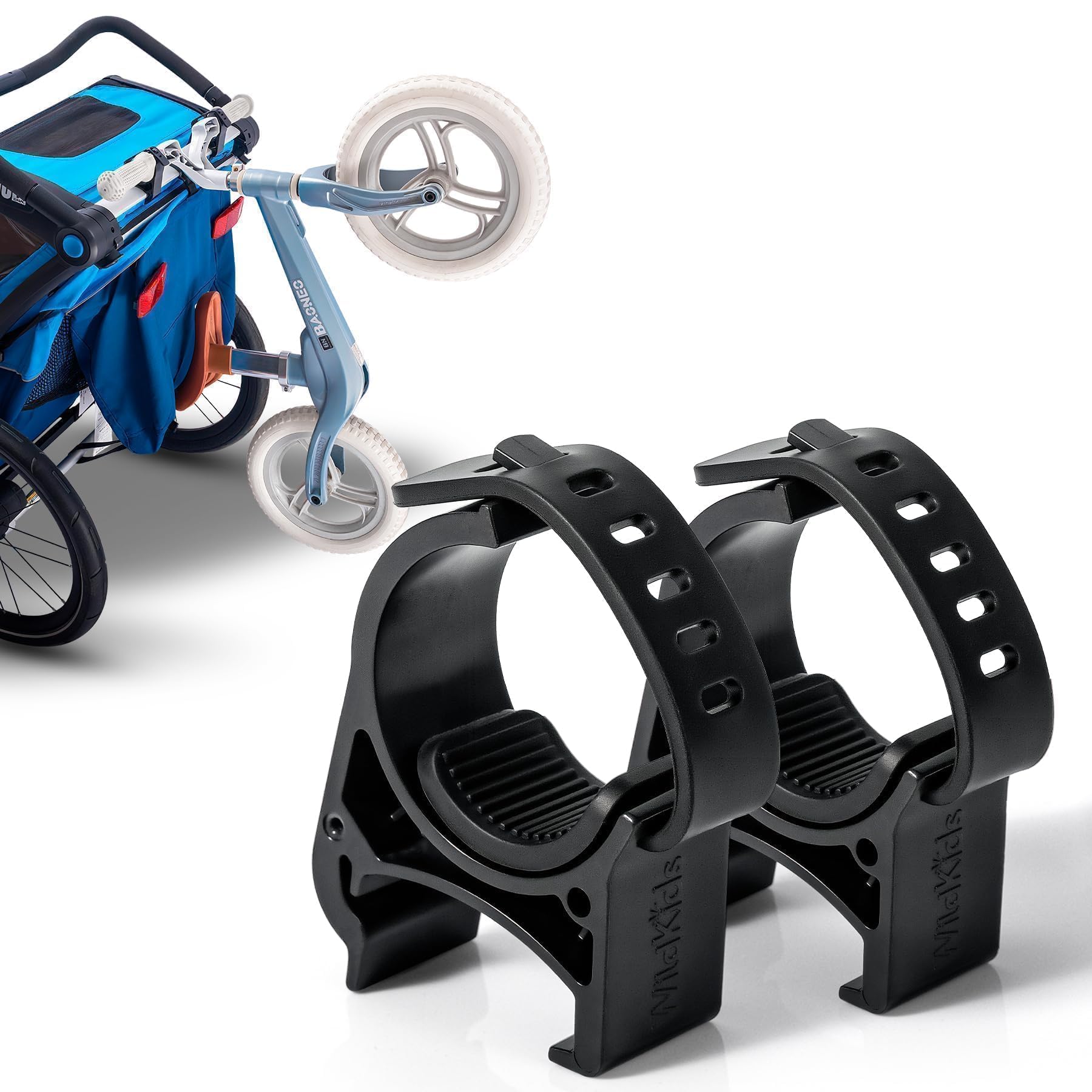 Laufrad Fahrrad Halterung Fahrradträger für Thule Chariot 2017-2023 Sport, Cross, Cab, Lite 2 bis 14 Zoll max. 20 kg - Kinder Fahrradanhänger