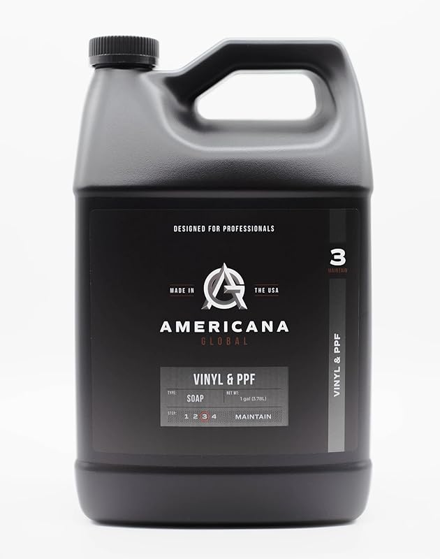Vinyl and PPF Soap, Gallon - pH Neutral Car Wash Solution for Vinyl Wraps & Paint Protection Film, Safely Cleans & Enhances Gloss