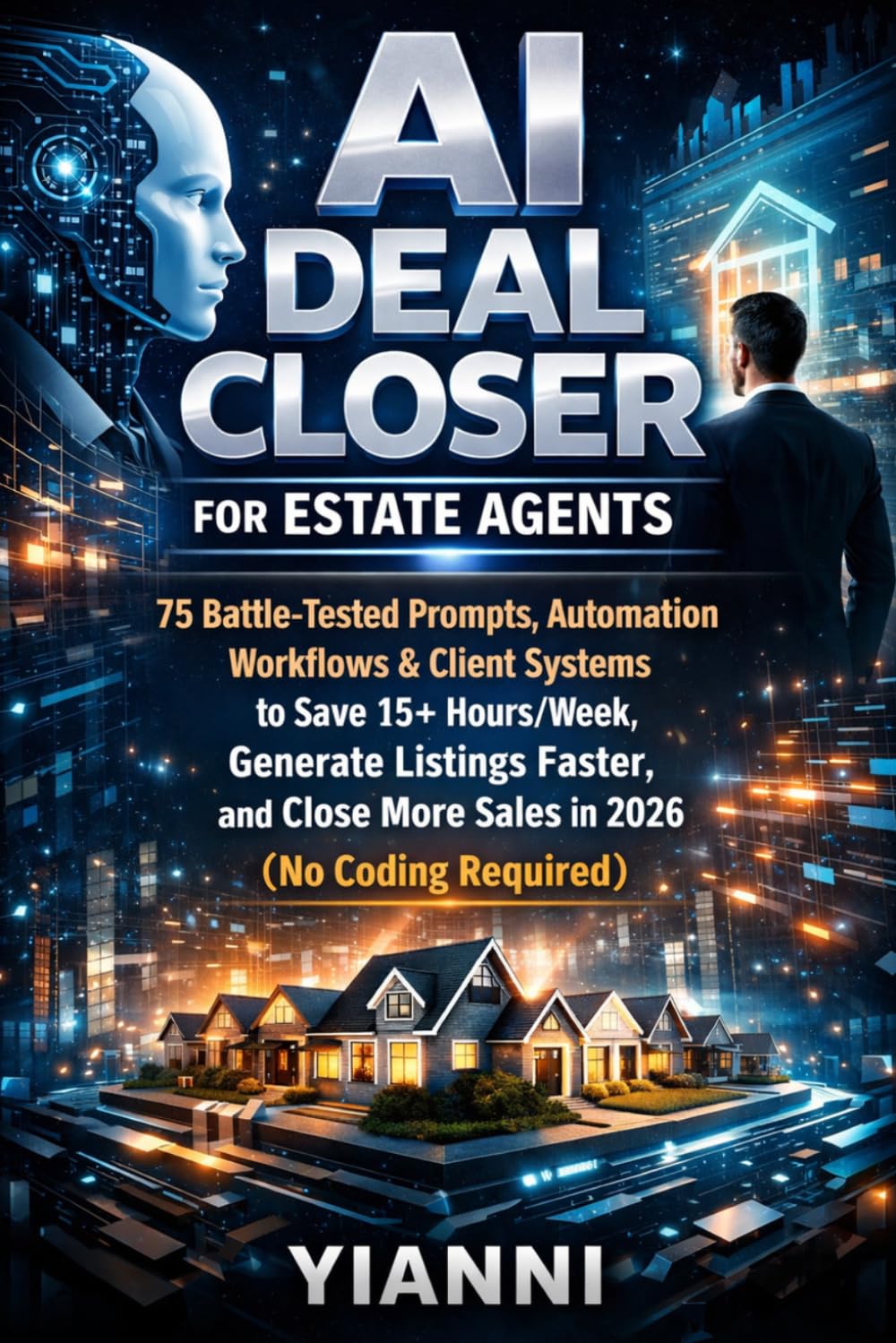 AI Deal Closer for Estate Agents: 75 Battle Tested Prompts, Automation Workflows & Client Systems to Save 15+ Hours/Week, Generate Listings Faster, and Close More Sales in 2026 (No Coding Required)