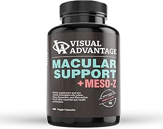 Visual Advantage® Macular Support + Meso-Z – Blue Light Eye Vitamin with Triple Antioxidants for Advanced Protection Against Digital Screens (180-Count)