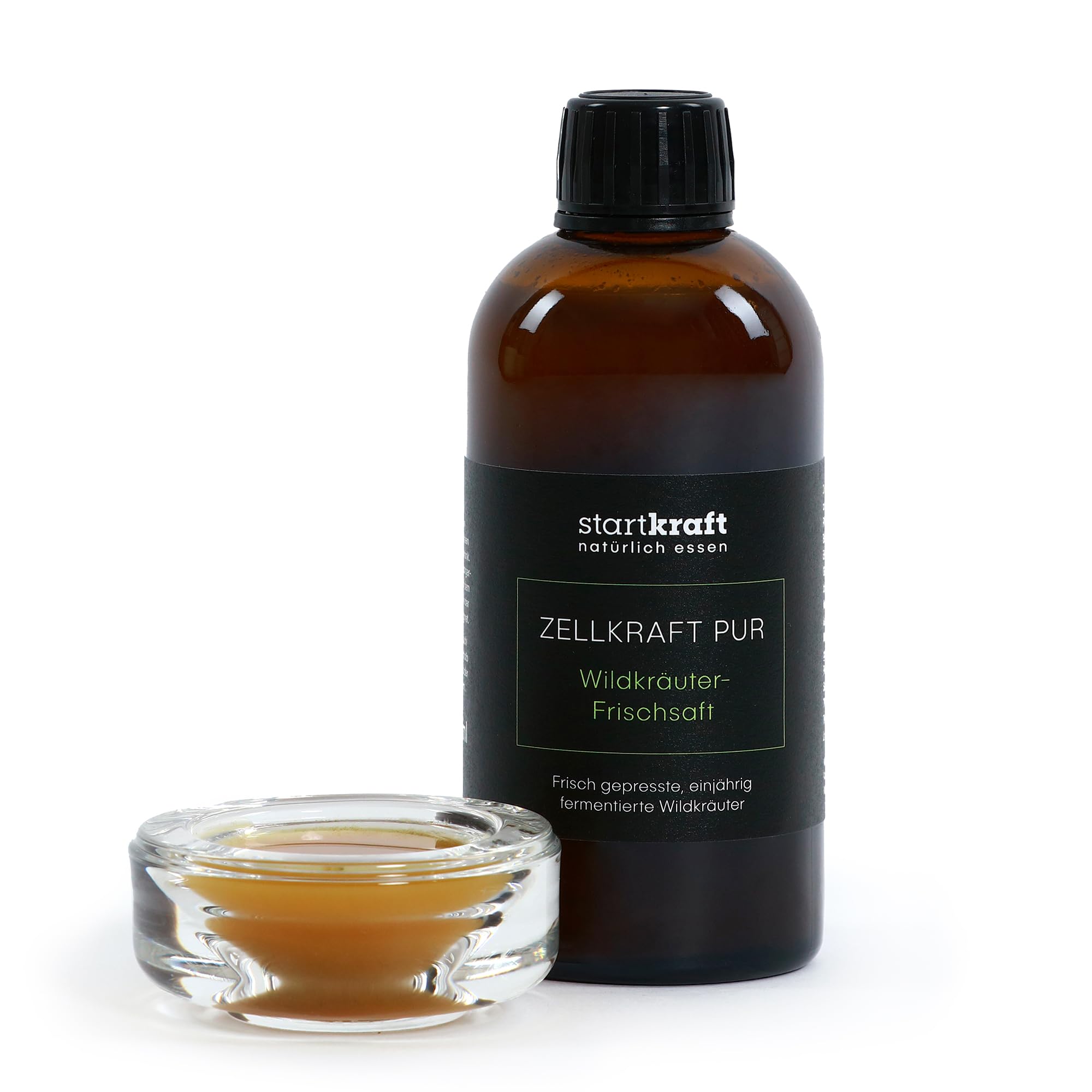 Wildkräuter Frischsaft 300 ml, handgepresst aus 100% fermentierten Wildkräutern, mit effektiven Mikroorganismen, Wildkräuterferment Saft, Nahrungsergänzungsmittel vegan und glutenfrei