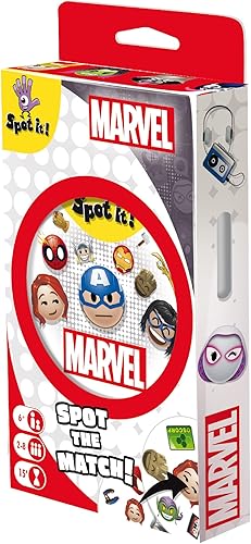 Zygomatic Spot It Marvel Emojis Card Game Eco-Blister Juego a juego Divertido juego para niños para la noche de juegos familiares Juego de viaje