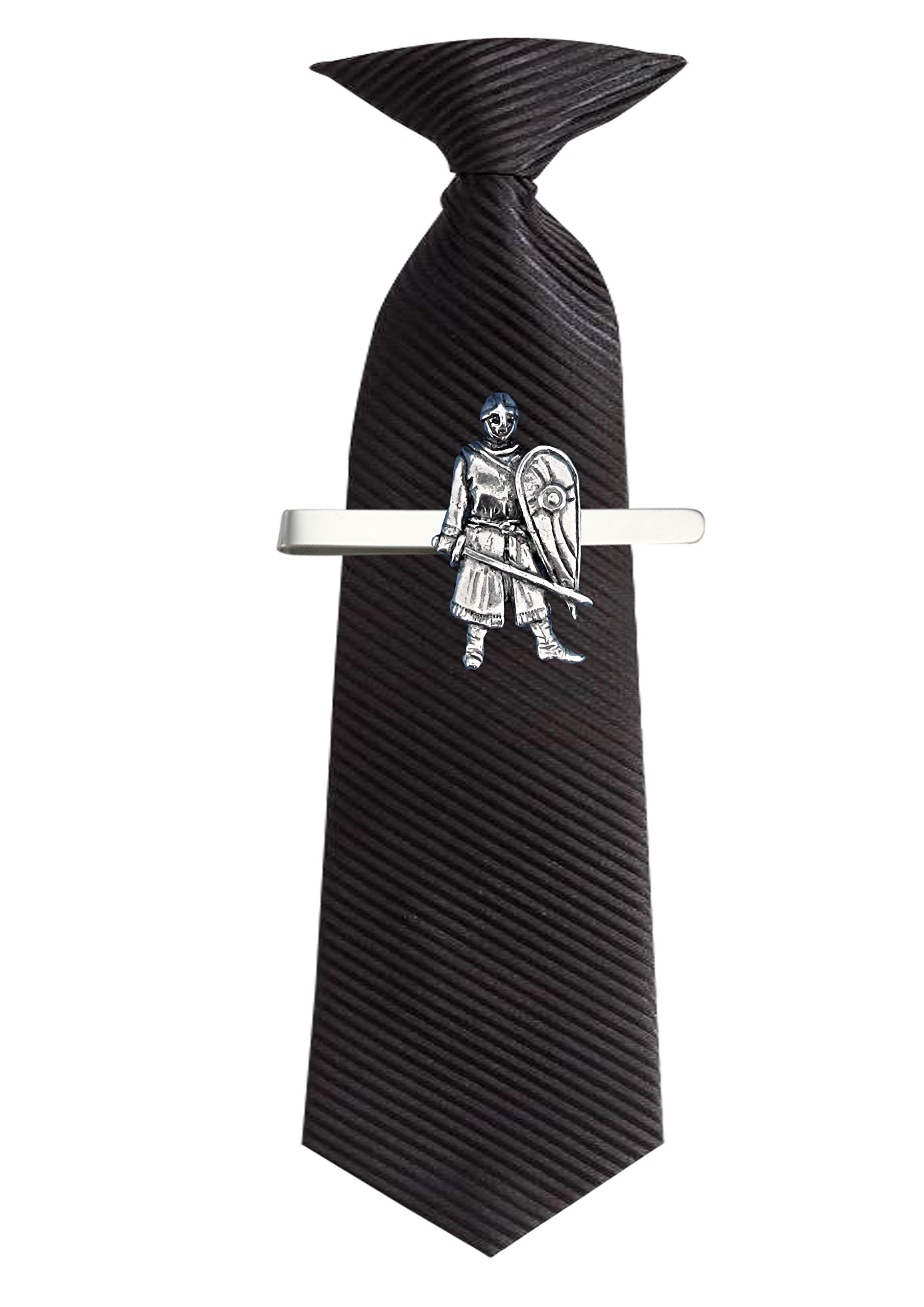 Hand CreationsNorman Soldier pp-h07 1.9x3.4cm Made from Fine English Modern Pewter on a Tie Clip (Slide)