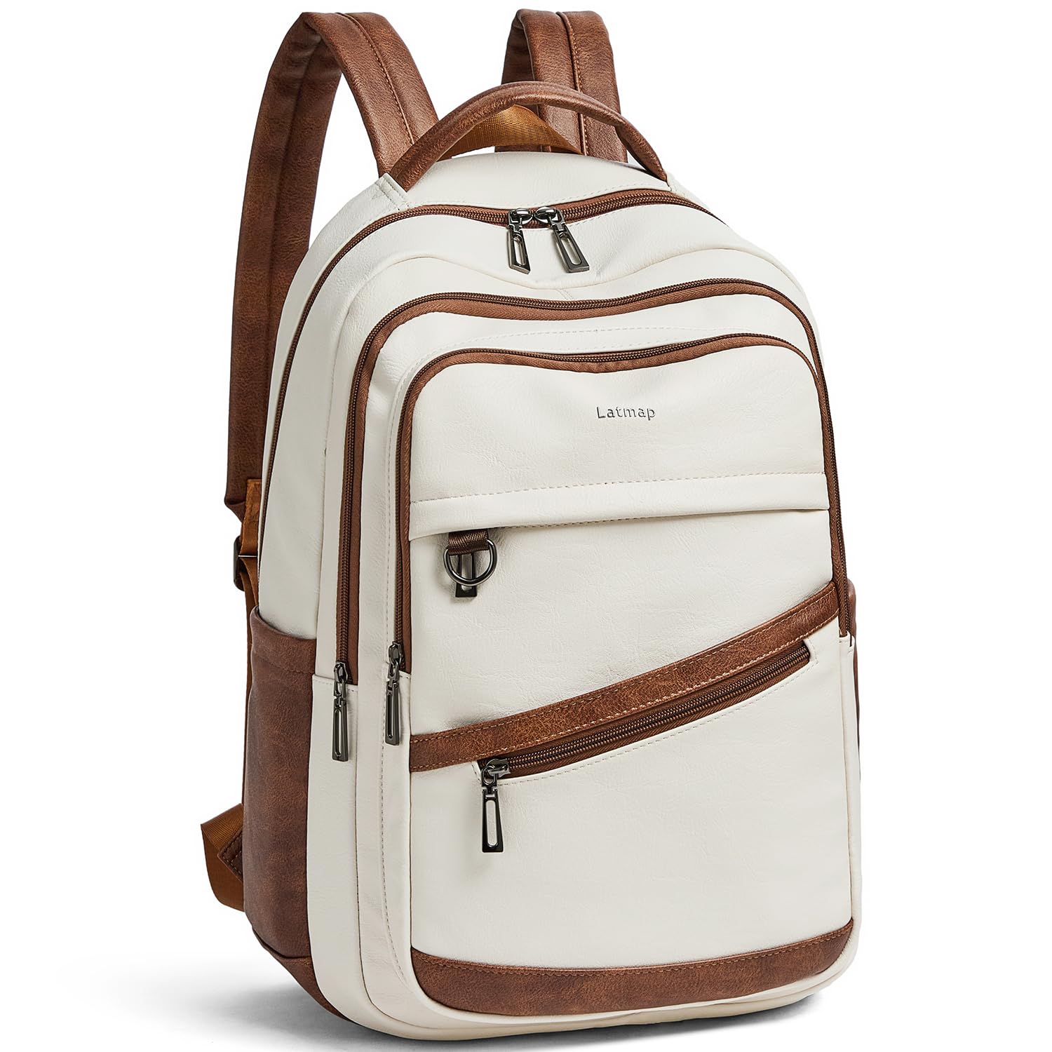 LATMAP 43L Lederrucksack Damen, Rucksackhandtaschen für Frau