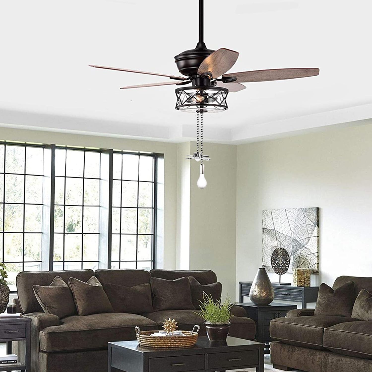 Ceiling Fan Pull Chain - 2 PCS Beaded Replacement -3