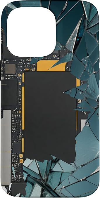 Cyber Hardware Architecture Electronic Motherboard Inside Case for iPhone 14 Pro Max