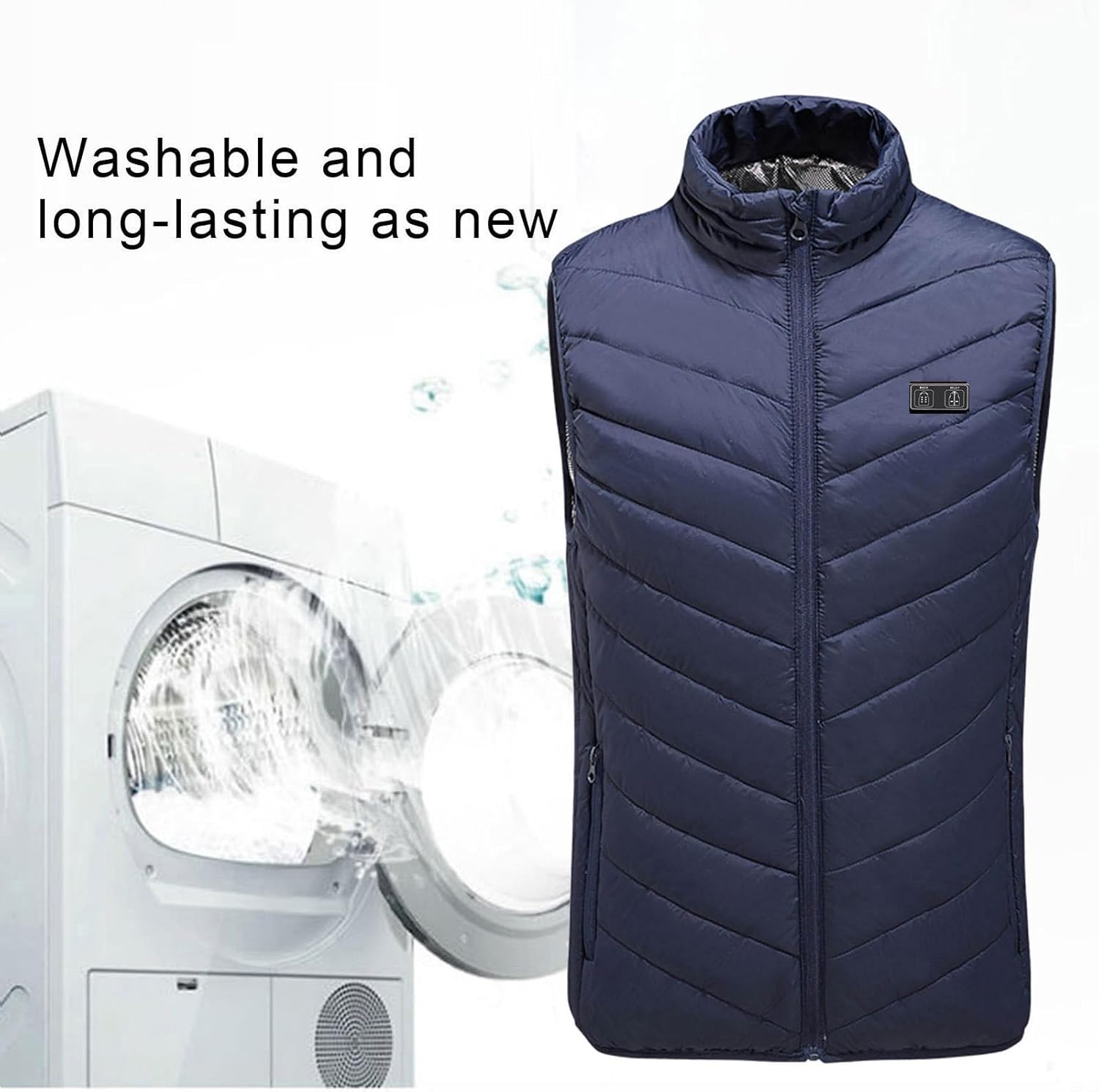 Heated Vest for Women and Men Winter Thermal Warm Vests,No Battery Pack Lightweight Outdoor Work Heating Jacket Coat