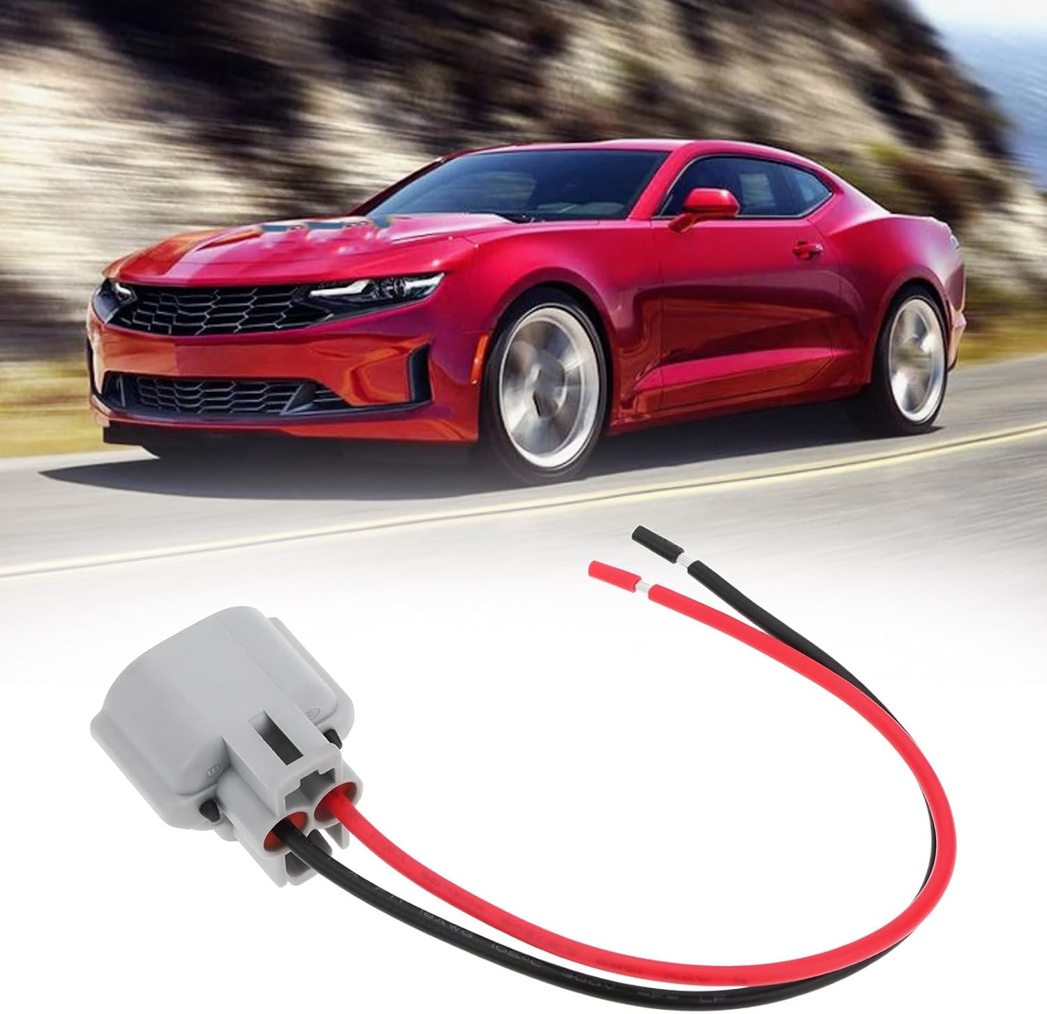 2PCS Car 2 Pin Side Marker Light Connector Pigtail 7223-1324 15cm Wire Compatible with Chevrolet Camaro 2010–2022