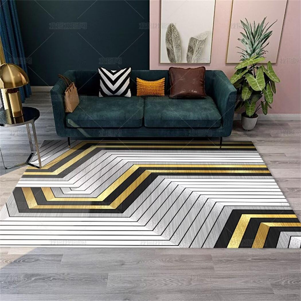 Tapis blanc de chambre 80x120cm antidérapant et rectangulaire pour salon et bureau