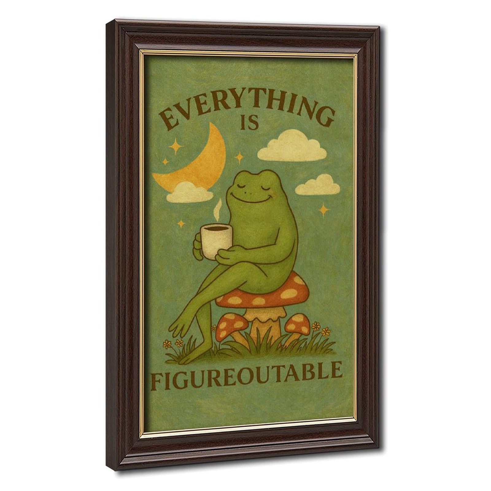 Bareronor Everything Is Figureoutable Motivation Canvas Poster for Dorm Room Decor Gift