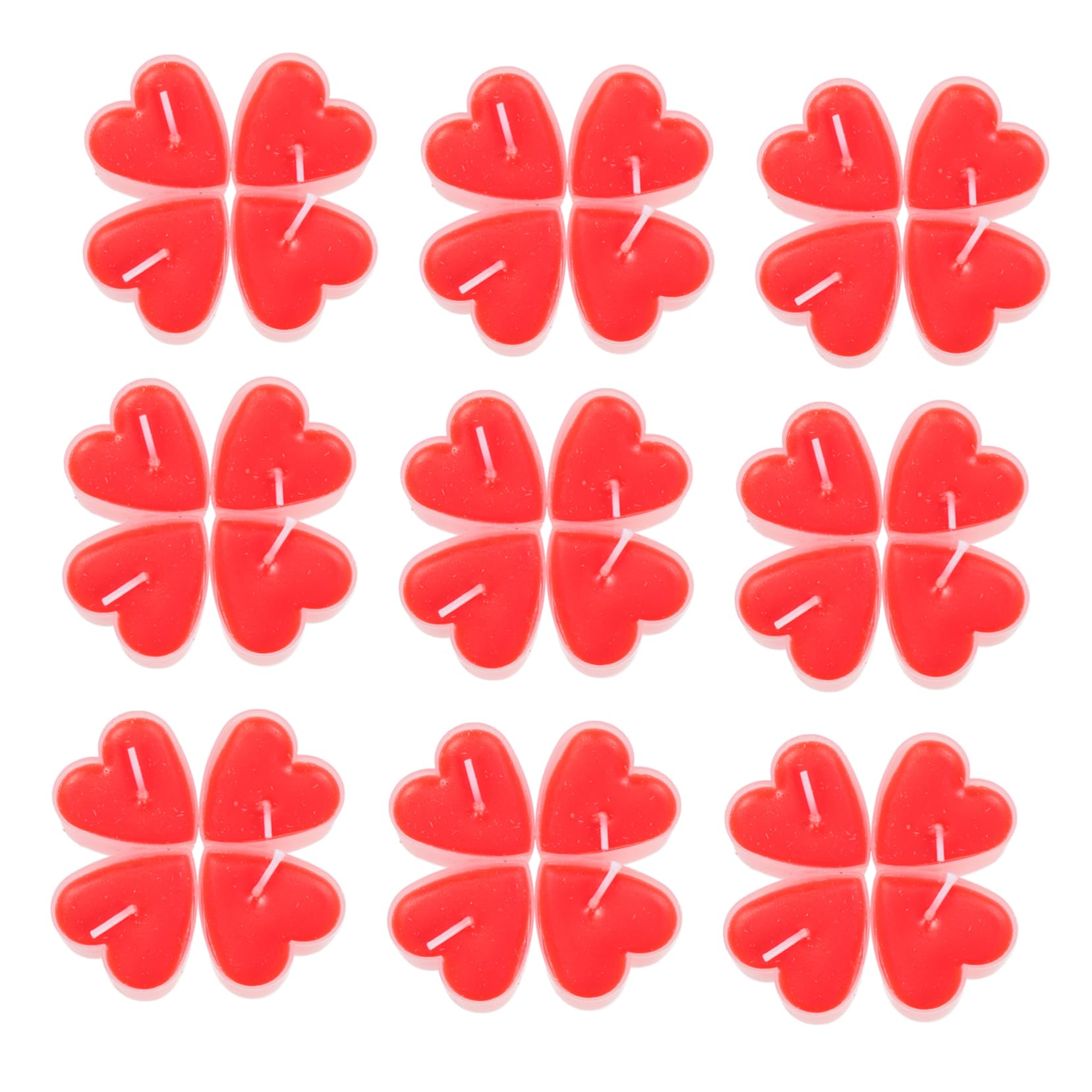 ERINGOGO Heart Shape Tealight Candles 18pcs Scented Love Candles for Wedding Decor